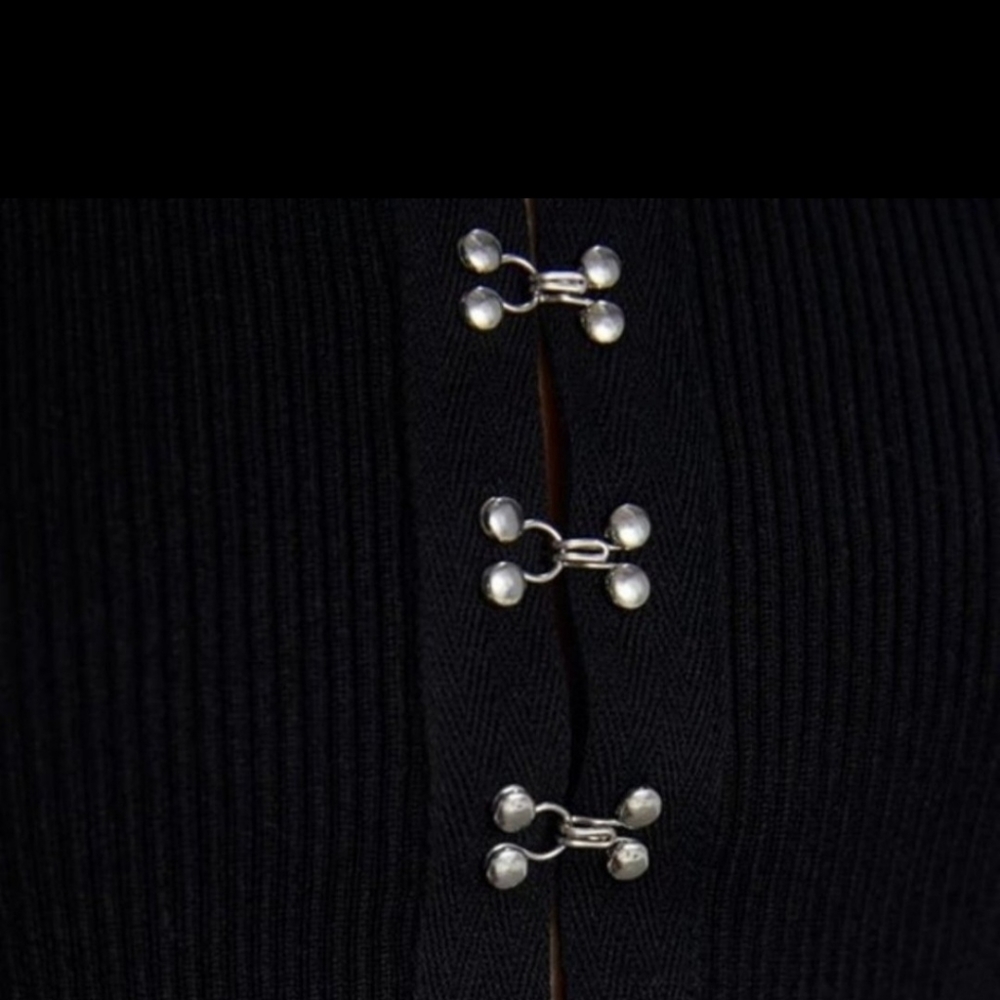 Zara hook and eye knit crop sweater - Picture 3 of 5